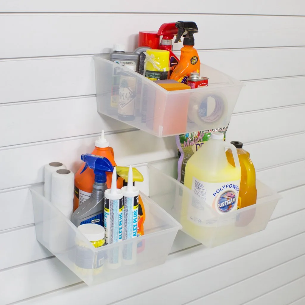 Orgaspaces garage slatwall, wall storage, Basket Kit