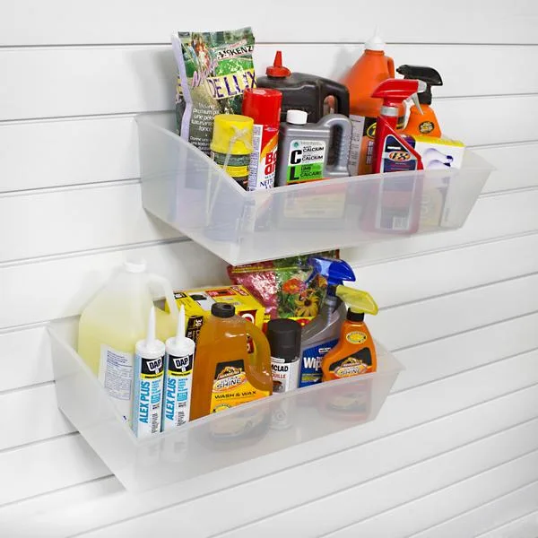 Orgaspaces garage slatwall, wall storage, Basket Kit