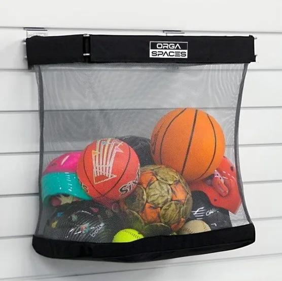 Orgaspaces garage slatwall, wall storage, Ball Organizer