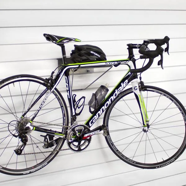 Orgaspaces garage slatwall, wall storage, Bike Hook