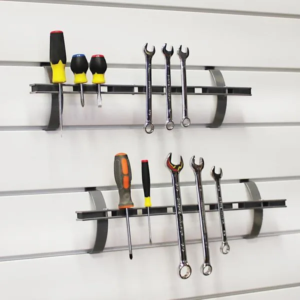 Orgaspaces garage slatwall, wall storage, Magnetic Tool Holder