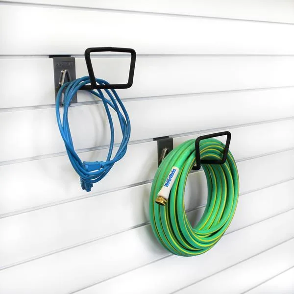 Orgaspaces garage slatwall, wall storage, Hose & Cord Holder