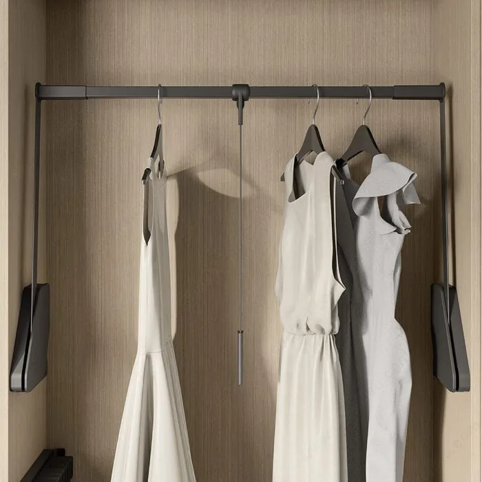 Walk-In Closet 5 Elite Closet - Pull-Down Closet Rod organization