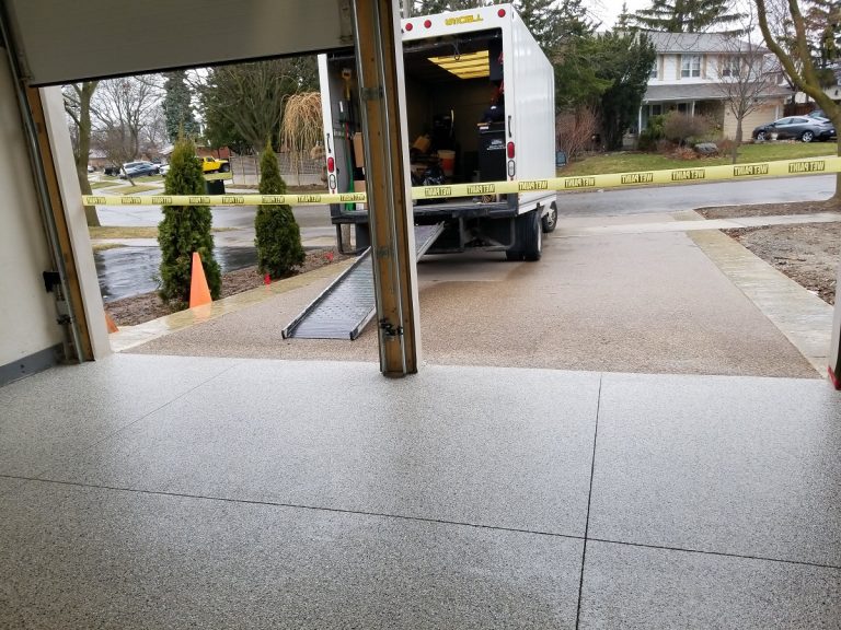 jobsite open garage door