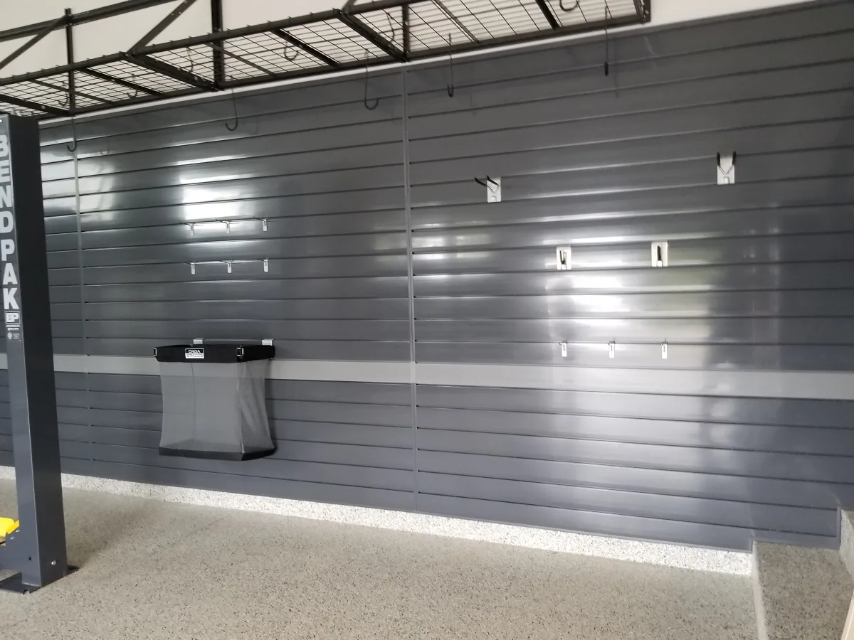 Garage slatwall