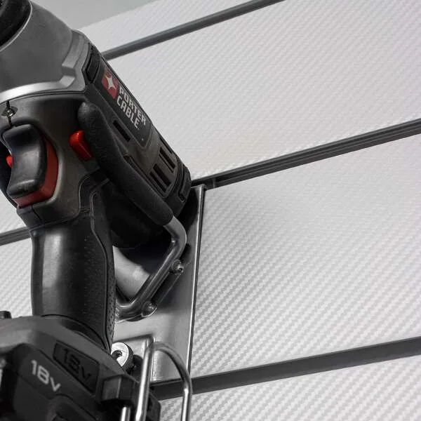 PROCORE+ Grey Carbon Fiber slatwall,