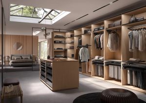 Walk-In Closet Modern with Functionally Accessories walk-in closet