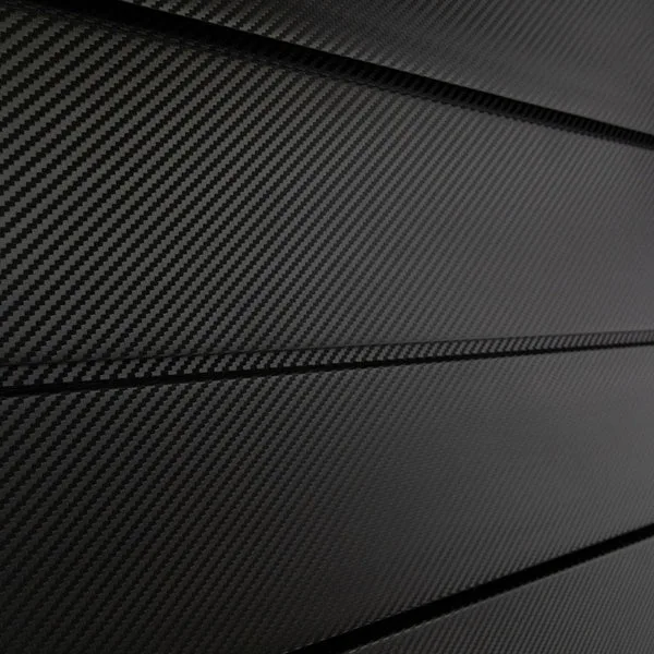 Orgaspaces garage PROCORE+ Black Carbon Fiber slatwall