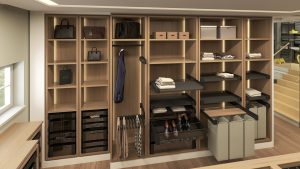 Elite system walk-in cabinets wardrobe organization lights