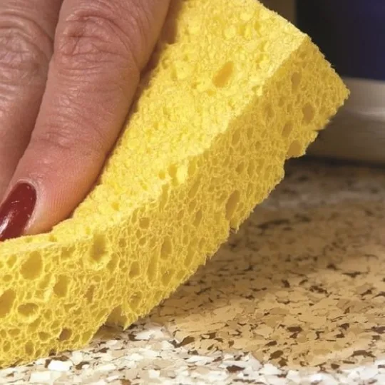 Epoxy Flake Floor Cleaning