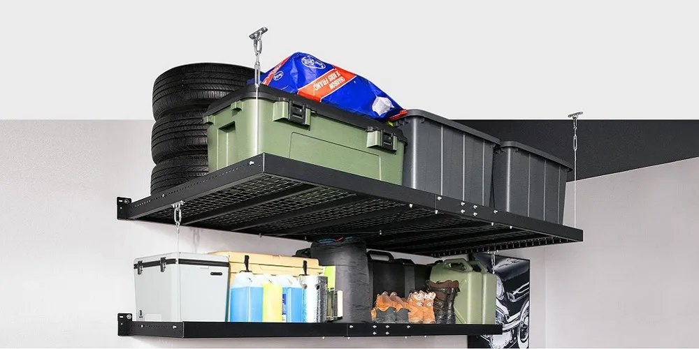garage Shelving ceiling wall steel rack storage