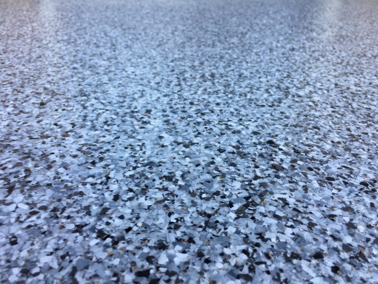 Flakes System Doheny flooring color