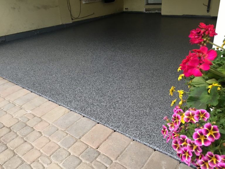 nightfall flakes garage flowers outside