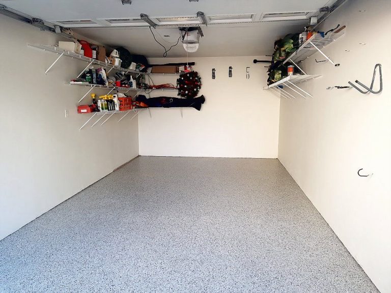 concrete coating flakes system