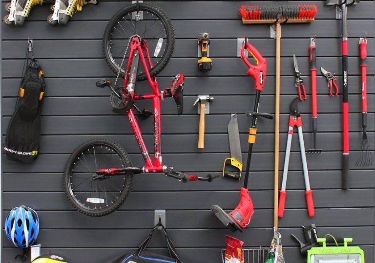 slatwall panels wall storage hangs tools wall
