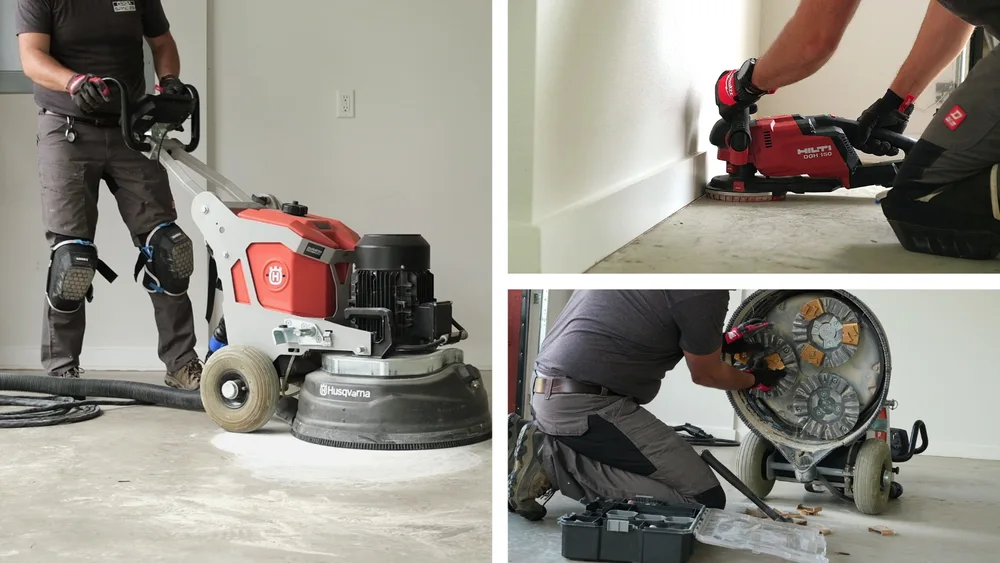 Diamond Grinding Floor PreparationCompressed