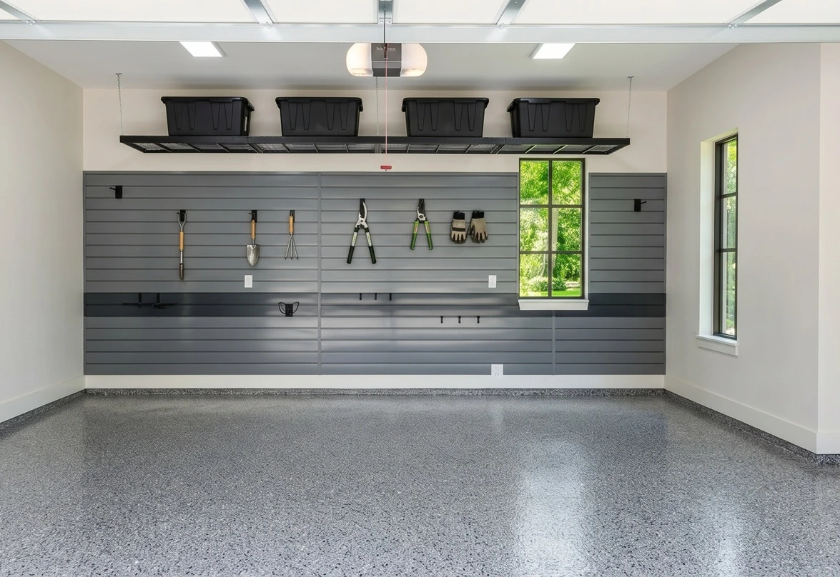 Slatwall and racks after