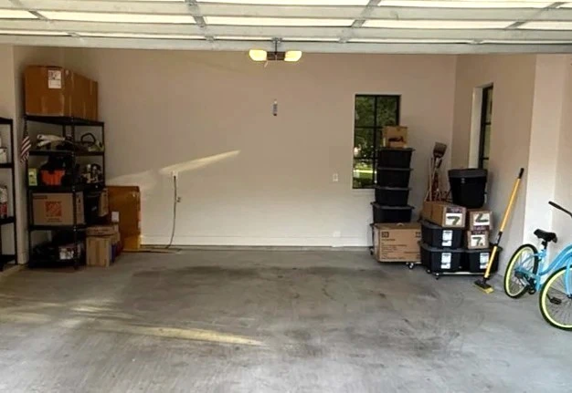 Slatwall and racks before