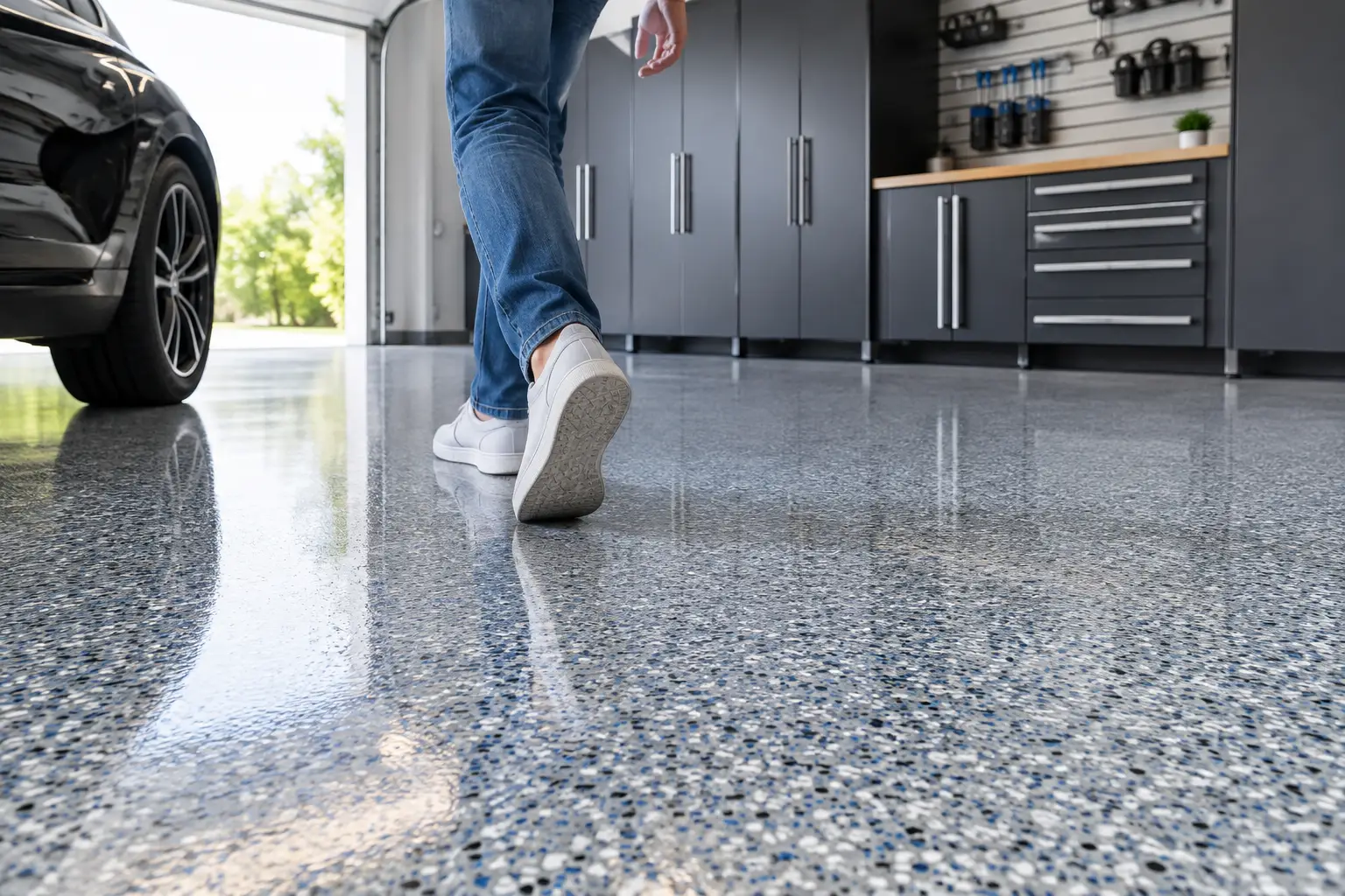 Are Garage Floor Coatings Slippery? What Matters