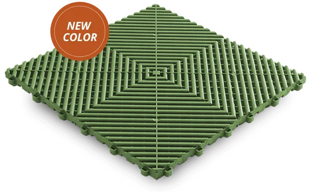 Interlocking Garage Floor Tiles 3 Interlocking Garage Floor Tile, Boxwood Green