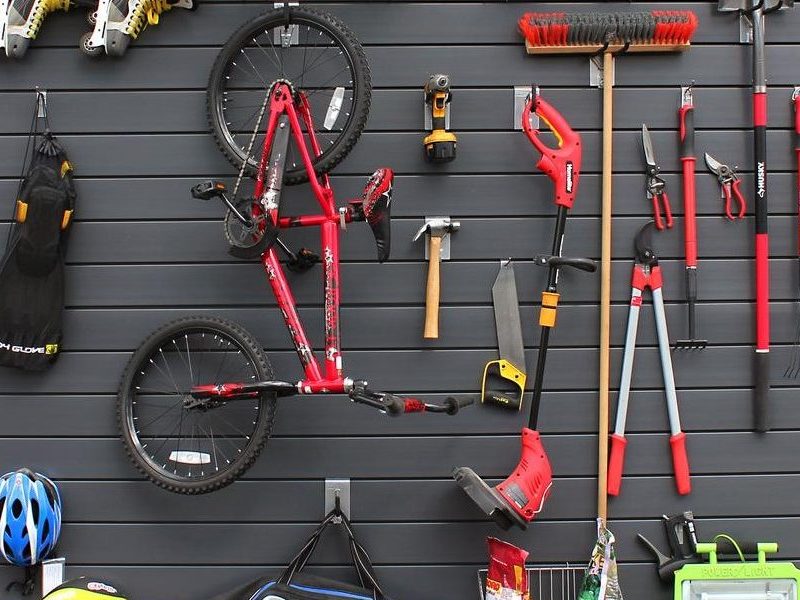 slatwall panels wall storage hangs tools wall