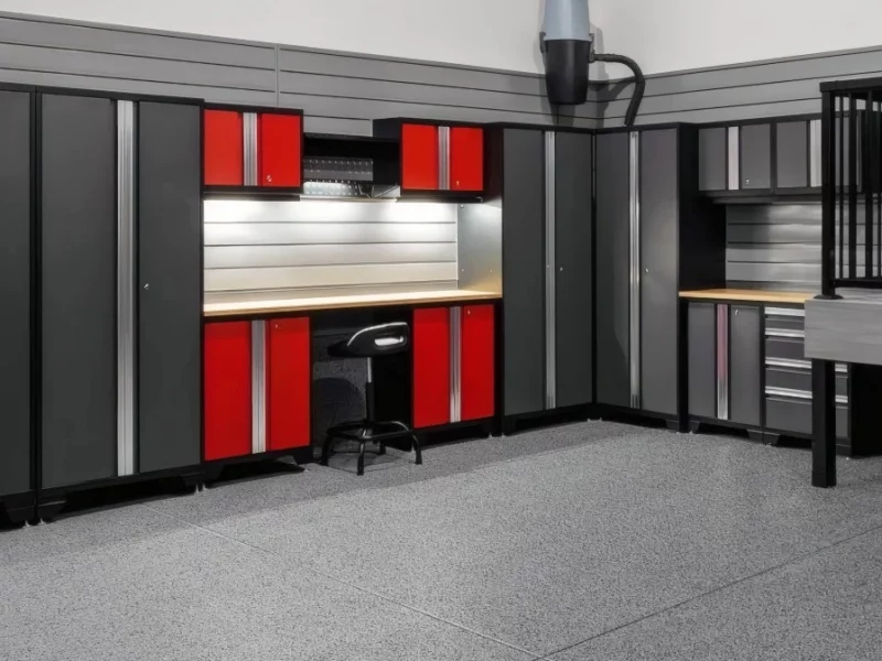 Garage steel cabinets Orgaspaces organization makeover
