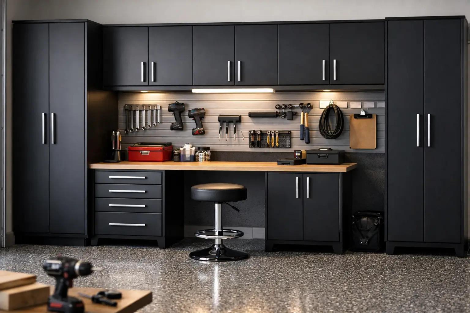 Garage Cabinets With Workbench: Built for Life