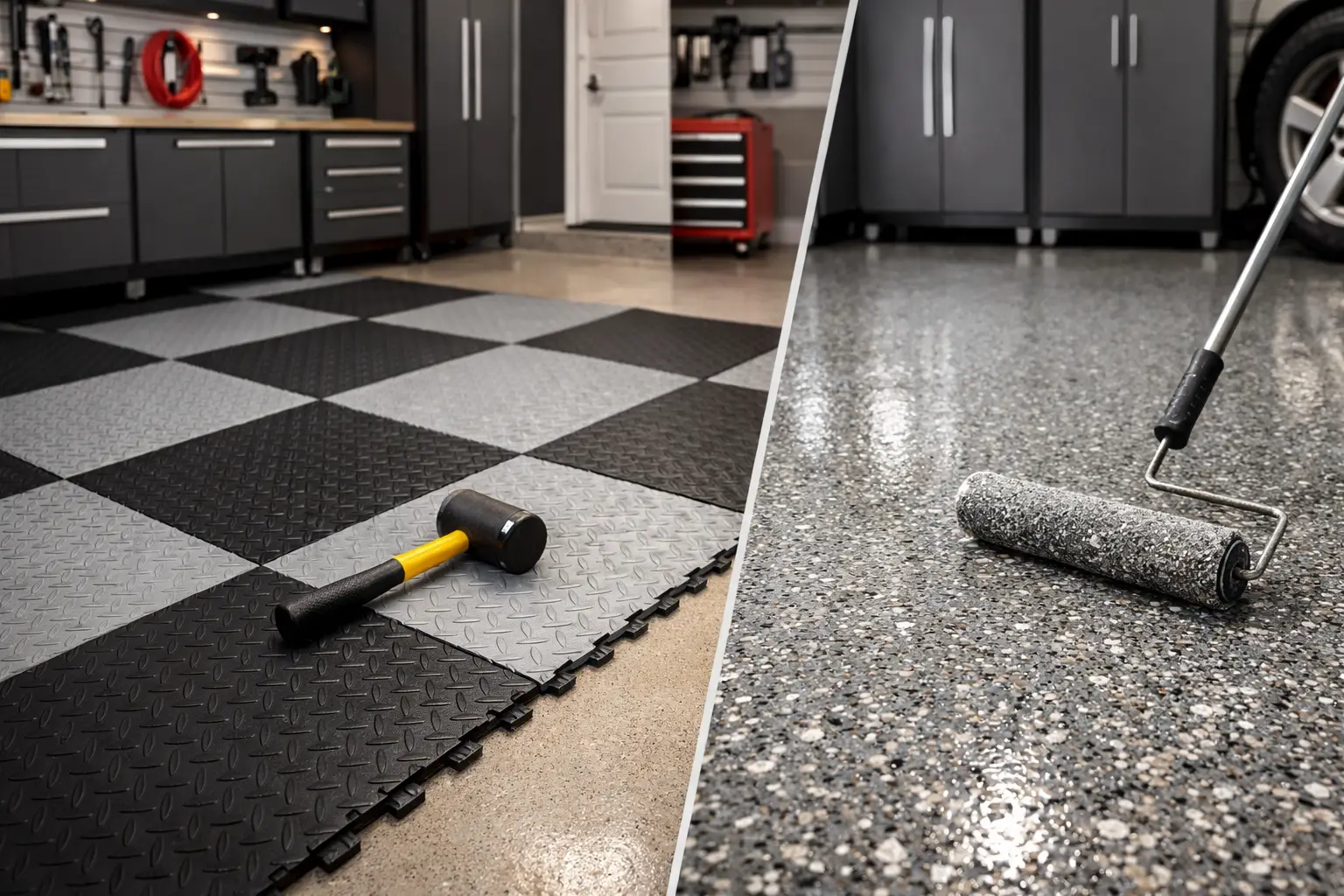 Garage Floor Tiles vs Coating: Which Fits?
