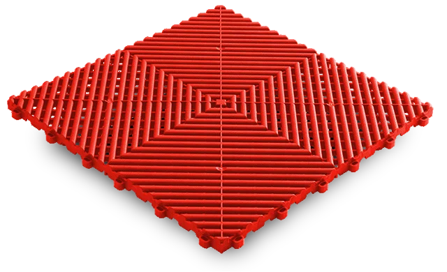 Interlocking Garage Floor Tiles 4 Interlocking Garage Floor Tile Racing Red