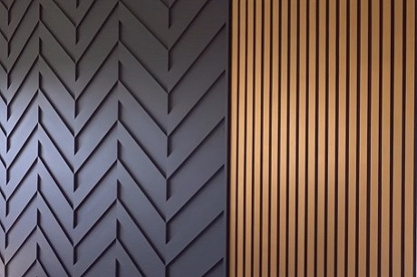 Accent Wall 62 slat painted