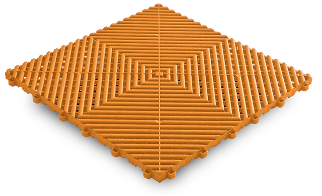 Interlocking Garage Floor Tiles 14 Interlocking Garage Floor Tile, Tropical Orange