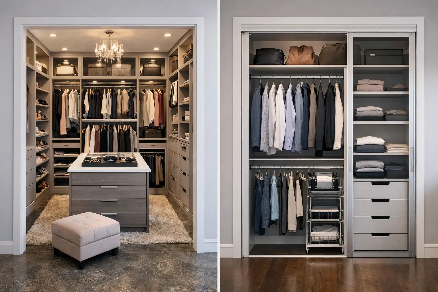Walk In Closet vs Reach In Closet: Which Fits?